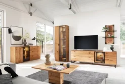 CASAVANTI Vitrine ASSINI 78x206 cm Ast/Balkeneiche