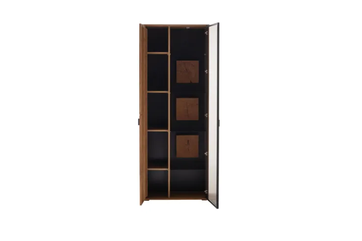 CASAVANTI Vitrine ASSINI 78x206 cm Ast/Balkeneiche