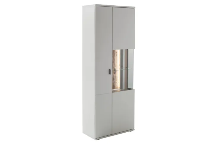 CASAVANTI Vitrine 2-türig LISSABON modern white 75 x 199 cm