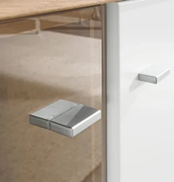 CASAVANTI Wohnwand ANDORRA 350 x 184 x 41 cm Asteiche furniert/ Lack weiß