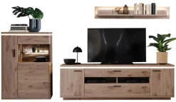 CASAVANTI Wohnwand MODENA I 3-teilig braun