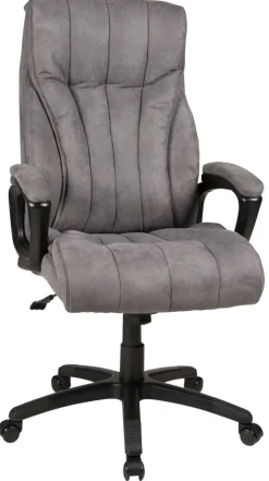 Chefsessel JOHN XXL 150 kg Schwarz/ Grau