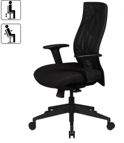 Chefsessel schwarz matt