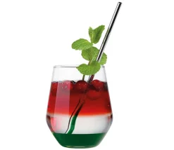 cilio Trinkhalme STEEL 7-teiliges Set silberfarbig