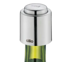 cilio Weinverschluss silberfarbig
