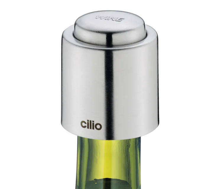 cilio Weinverschluss silberfarbig