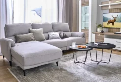 QUARTIER Couchtisch - Set KALMAR 2-tlg. Steinoptik schwarz/weiß