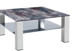 CASAVANTI Couchtisch ALTEA Edelstahl /Glas