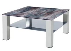 CASAVANTI Couchtisch ALTEA Edelstahl /Glas