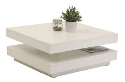 QUARTIER Couchtisch ANDY 67 x 67 cm weiß