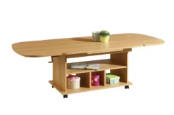 QUARTIER Couchtisch BABSI III 107-157 x 67 cm Buche