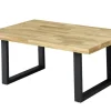 QUARTIER Couchtisch CHRISTIAN Eiche massiv/schwarz