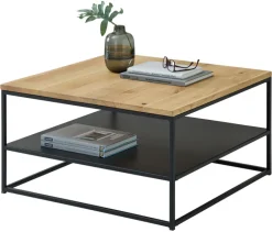 QUARTIER Couchtisch TILDA 75x75 cm Eiche massiv