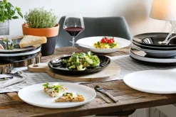 CreaTable Barbecueteller ITALIEN PARTY Glas schwarz