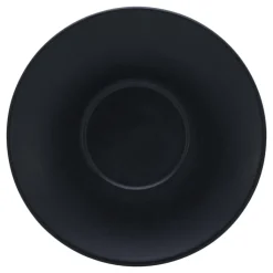 CreaTable Cappuccino-Untertasse SOFT TOUCH 6er Set 15 cm Steinzug schwarz