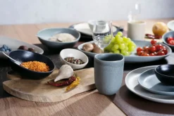 CreaTable Dipschale PIETRA Keramik graphitgrau