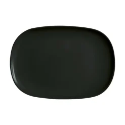 CreaTable Grillteller ITALIEN PARTY 34 cm Glas schwarz