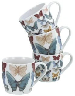 CreaTable Kaffeebecher SCHMETTERLING 320 ml New Bone China
