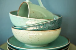 CreaTable Kombiservice NATURE COLLECTION GREEN LIFE 16-teilig grün