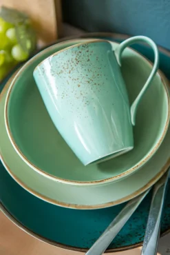 CreaTable Kombiservice NATURE COLLECTION GREEN LIFE 16-teilig grün