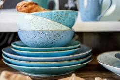 CreaTable Kombiservice NATURE COLLECTION AQUA 16-teilig blau