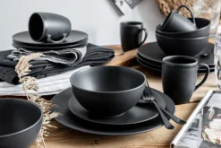 CreaTable Kombiservice SOFT TOUCH BLACK 16-teilig schwarz