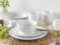 CreaTable Müslischale FLEUR ROYAL 6er Set creme weiß
