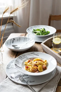 CreaTable Pastabowl GUSTOSO 26 cm Porzellan weiß