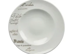 CreaTable Pastateller GUSTOSO 27 cm Porzellan weiß