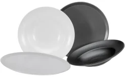 CreaTable Pastateller MANHATTAN 6er Set 27 cm weiß