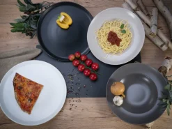 CreaTable Pastateller MANHATTAN 6er Set 27 cm weiß