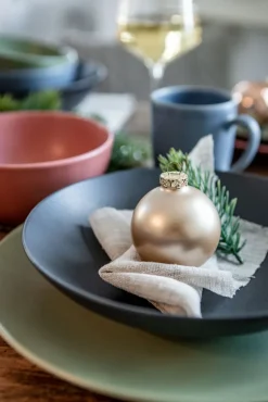 CreaTable Pastateller SOFT TOUCH 6er Set schwarz matt