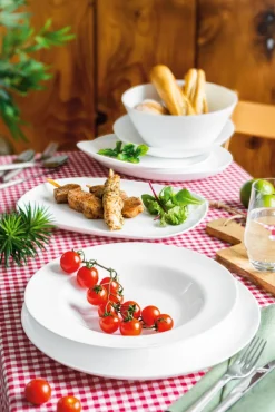 CreaTable Pizzateller ITALIEN PARTY 32 cm weiß