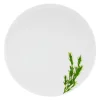 CreaTable Pizzateller KRÄUTER ROSMARIN 33 cm Porzellan weiß