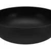 CreaTable Salatschüssel UNO SCHWARZ Steinzeug glasiert rund 28 cm Schwarz