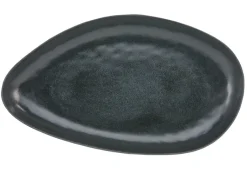 CreaTable Servierplatte PIETRA 43 x 25 cm Keramik schwarz