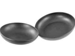 CreaTable Servierschale UNO 33 cm Steingut schwarz