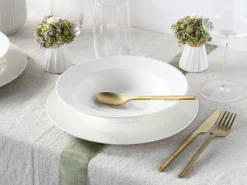 CreaTable Suppenteller FLEUR ROYAL 6er Set creme weiß
