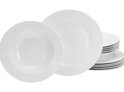 CreaTable Tafelservice FLEUR ROYAL 12-teilig creme weiß