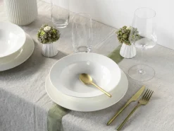 CreaTable Tafelservice FLEUR ROYAL 12-teilig creme weiß
