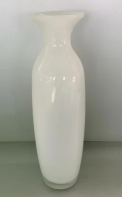 Deko Vase 40 cm weiß