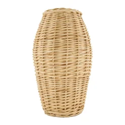 Dekovase 38 cm Weide naturfarbig