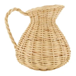 Dekovase 28 cm Weide naturfarbig