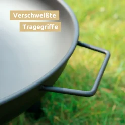 deluxe4home Feuerschale XL 58 cm schwarz