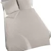 DORMISETTE RENFORCE-Bettwäsche BUNTGEWEBT 135 x 200 cm silbergrau