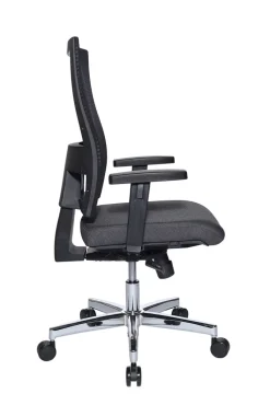 Drehstuhl ART PLUS Stoffbezug Grau/ Schwarz