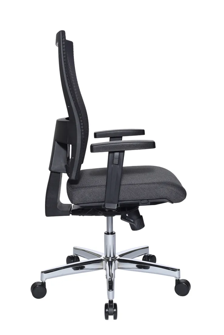 Drehstuhl ART PLUS Stoffbezug Grau/ Schwarz