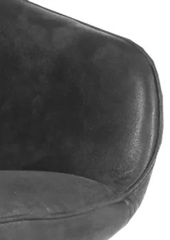 INTERhome Drehstuhl COOL anthrazit used Optik/Eiche massiv natur lackiert