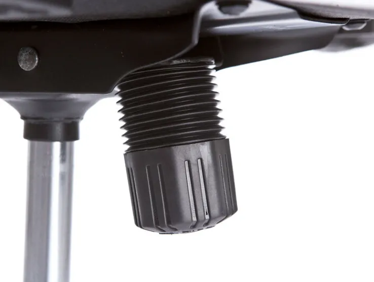 Drehstuhl PASCAL schwarz/chromfarbig 59 x 111-121x 61 cm