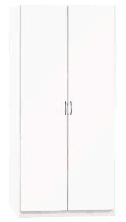 QUARTIER Drehtürenschrank CASE weiß